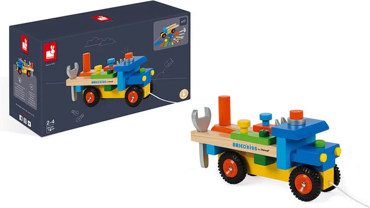 Brico'Kids - DIY vrachtwagen - 2-in-1 speelgoed von Janod in Brico – Produktfoto