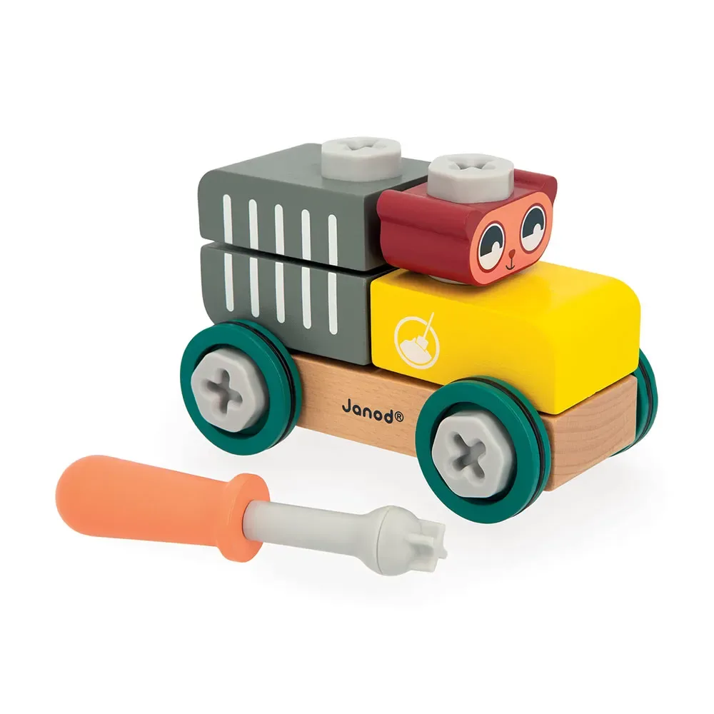 Brico´kids Doe-het-zelf Berenauto by Janod – product photo