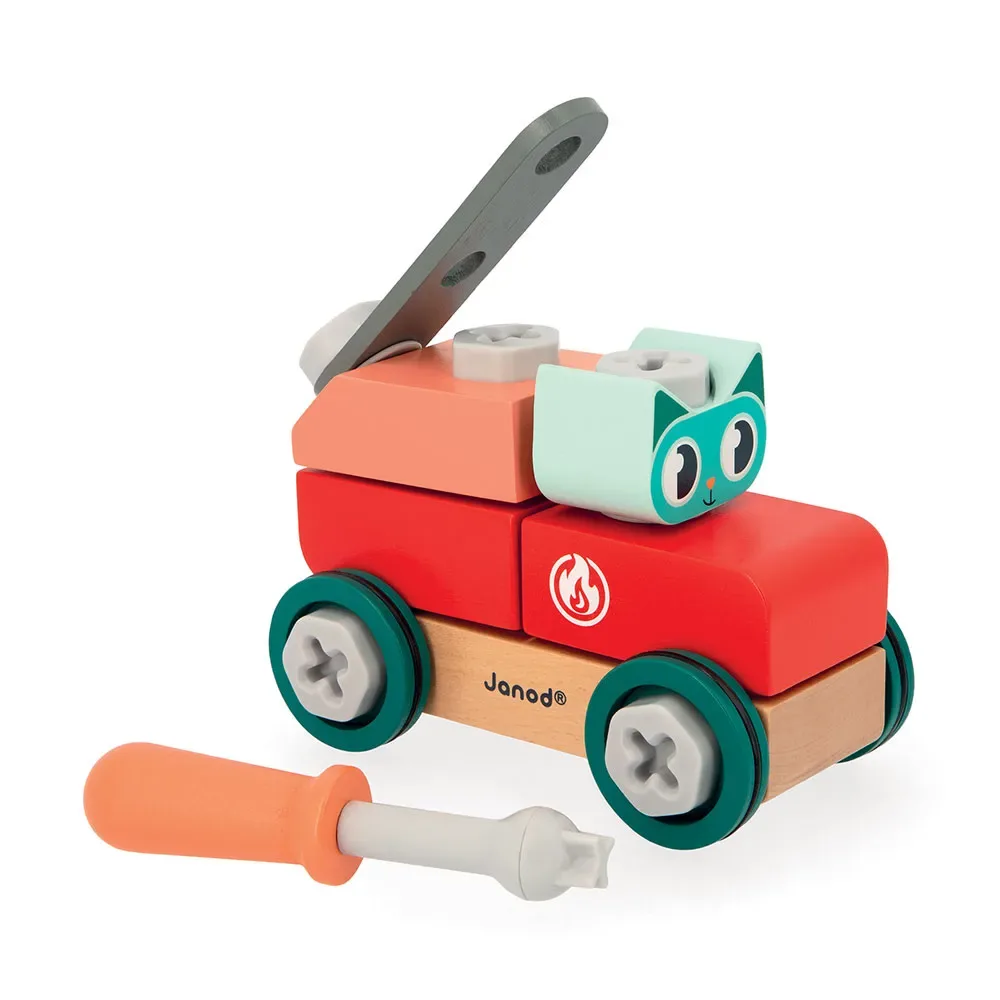 Brico´kids Doe-het-zelf Kattenauto de Janod – photo du produit