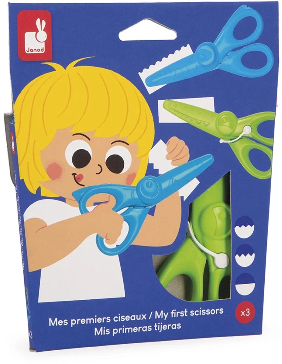 Colo - Mijn eerste set schaartjes från Janod i Flerfärgad – produktbild