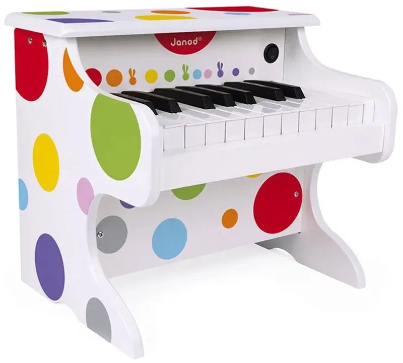 Confetti - Mijn eerste elektronische houten piano - Voor kleine muzikanten by Janod in Multicolour – product photo