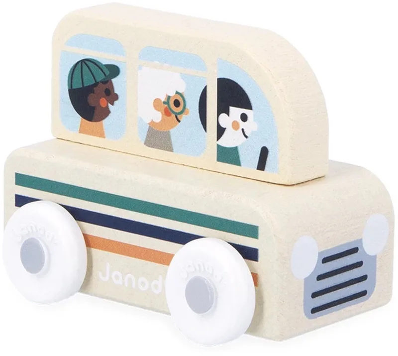 Cross Roads - Houten personenbus by Janod in Bus – product photo