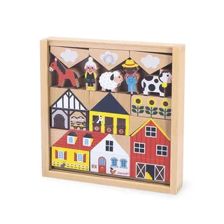 Cross Roads - Platteland houten blokken set by Janod in Het platteland – product photo 6 of 6