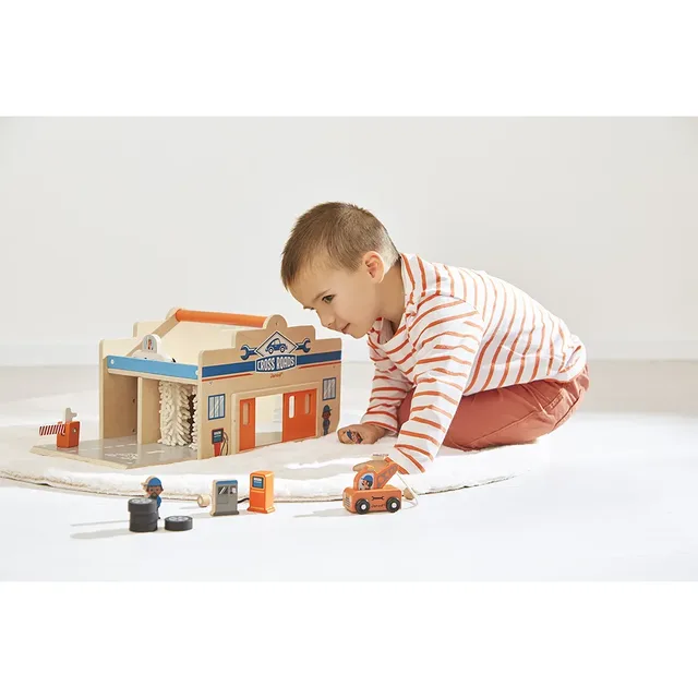Garage Cross Roads de Janod en Multicolore – photo du produit 4 sur 6