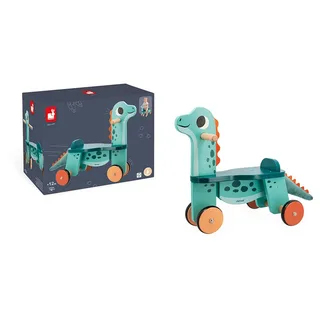 Dinosaurus - Houten loopfiets - Portosaurus de Janod en Multicolore – photo du produit 2 sur 6