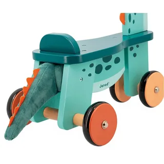 Dinosaurus - Houten loopfiets - Portosaurus de Janod en Multicolore – photo du produit 6 sur 6