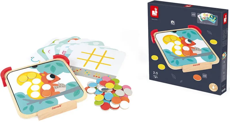 I Am Learning Colours Magnetic Chips Pädagogisches Spielzeug von Janod in Mehrfarbig – Produktfoto