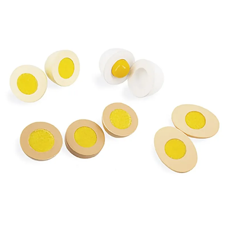 Eierdoos - Set van houten eieren van Janod in Meerkleurig – productfoto 2 van 4