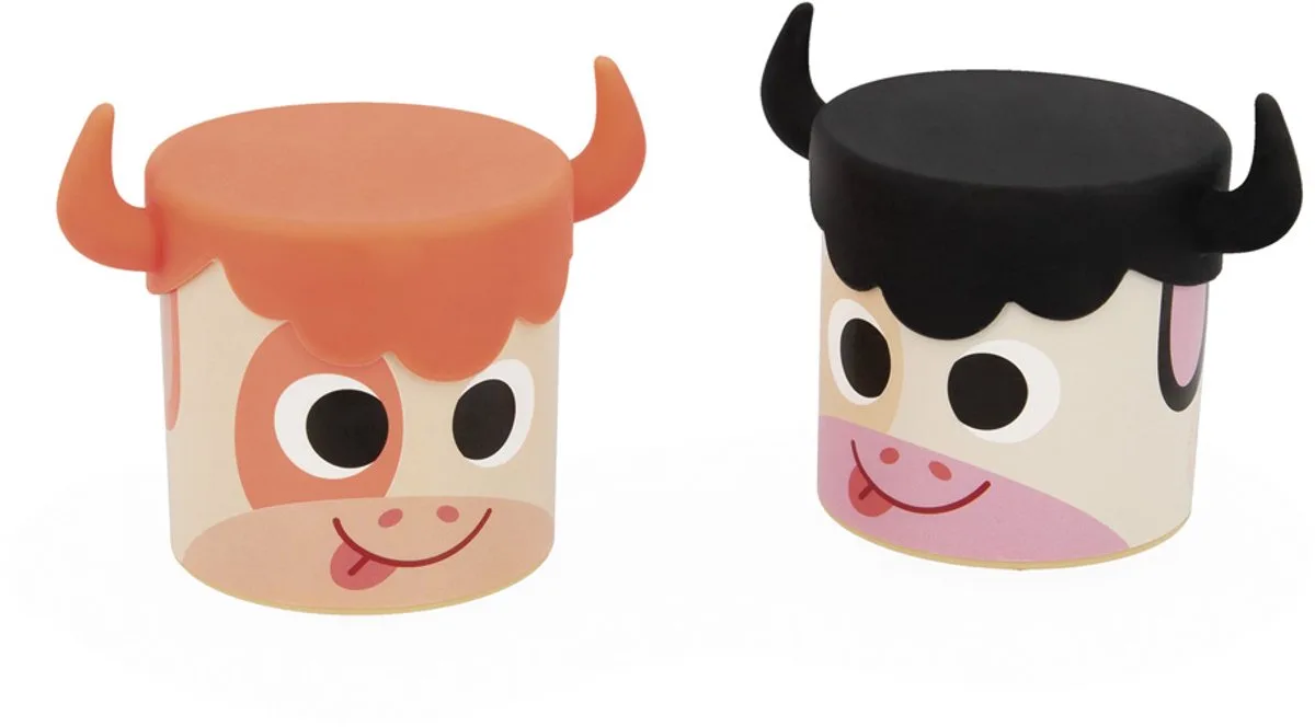 Box Of Horned Cows Teddybär von Janod in Mehrfarbig – Produktfoto
