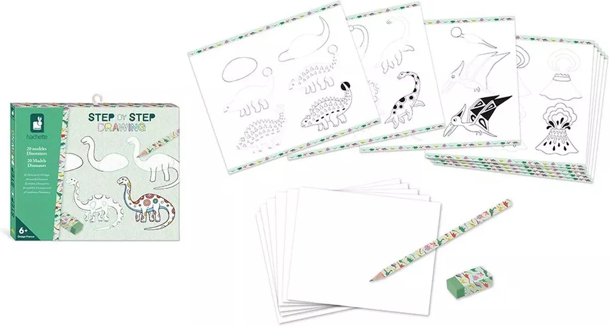 Hachette - Creatief tekenen från Janod i Dino's – produktbild