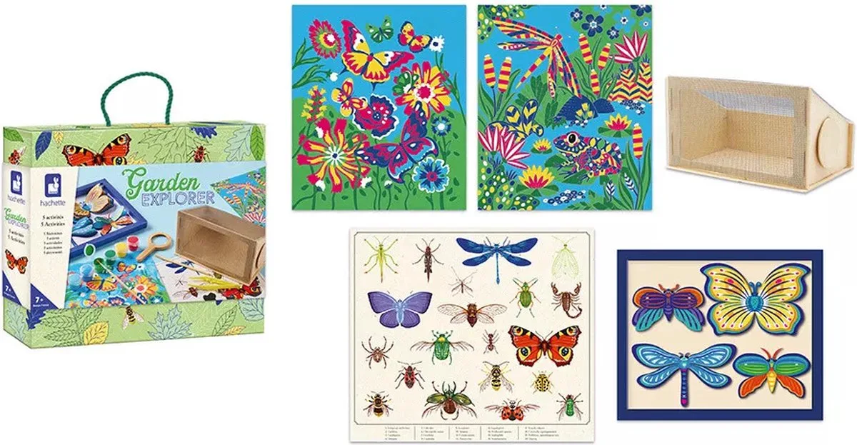 Hachette - Tuinontdekker - 5 creatieve workshops in ontdekkoffer by Janod in Multicolour – product photo