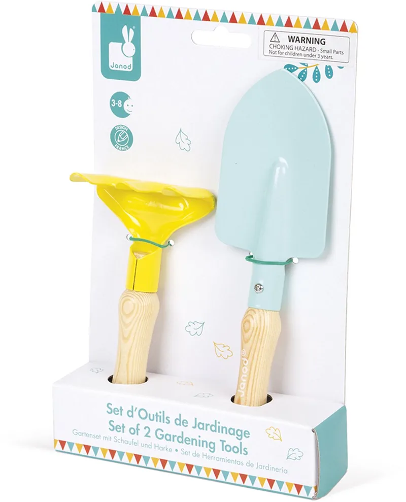 Happy Garden - Tuinierset - Schepje en harkje by Janod in Multicolour – product photo