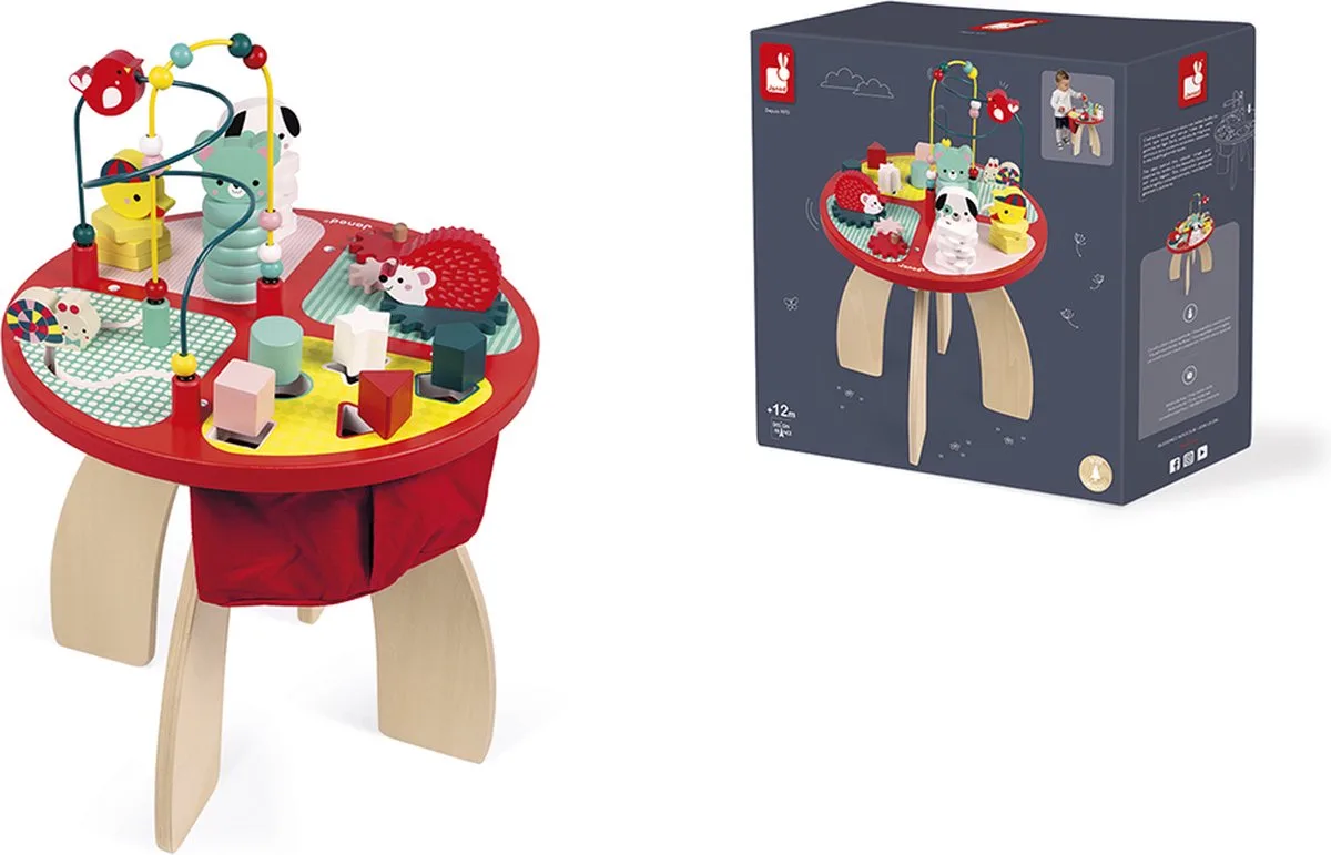 Houten Activiteitentafel - Baby forest by Janod in Multicolour – product photo
