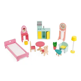 Houten poppenhuis - doll's house de Janod en Happy Day – photo du produit 4 sur 6