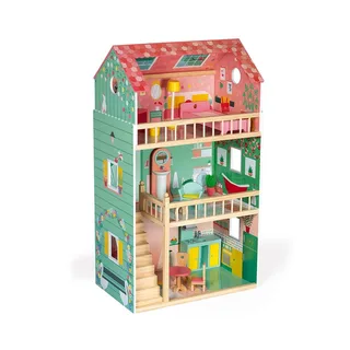 Houten poppenhuis - doll's house de Janod en Happy Day – photo du produit 2 sur 6