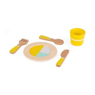 Houten servies - Poppen theeset van Janod in Meerkleurig – productfoto 3 van 3