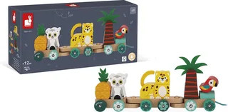 Houten trekfiguur - Tropen express trein fra Janod i Tropik – produktbillede 1 af 6
