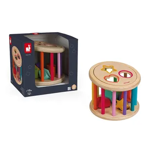 I Wood - Vormen quiz - Houten vormenstoof met 6 blokken de Janod en Multicolore – photo du produit 4 sur 6