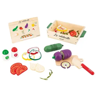 In De Keuken - Ratatouille Set - Het Is Tijd Om Je Schort Aan Te Trekken Met Deze Set Van 32 Accessoires! - Volg Het Recept En Maak Een Chef-Waardige Ratatouille - Geleverd Met Snijplank En Houten Ovenschaal - Geschikt Vanaf 3 Jaar van Janod in Meerkleurig – productfoto 3 van 6