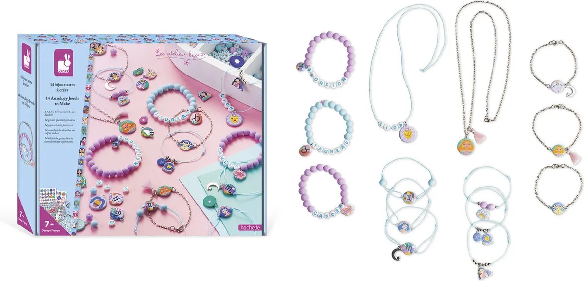 Janod 14 Bijoux étoilés à Créer de Janod en Multicolore – photo du produit