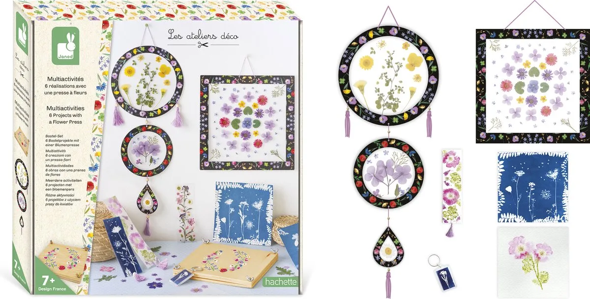 Les Ateliers Deco - 6 Activiteiten knutselset de Janod en Multicolore – photo du produit