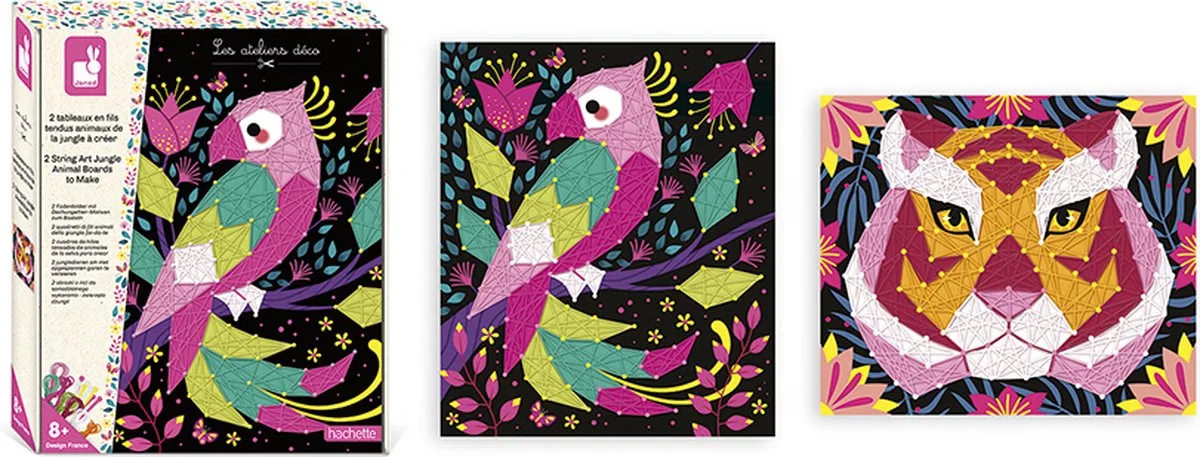 Les Ateliers Deco - Jungle dieren knutselset de Janod en Multicolore – photo du produit