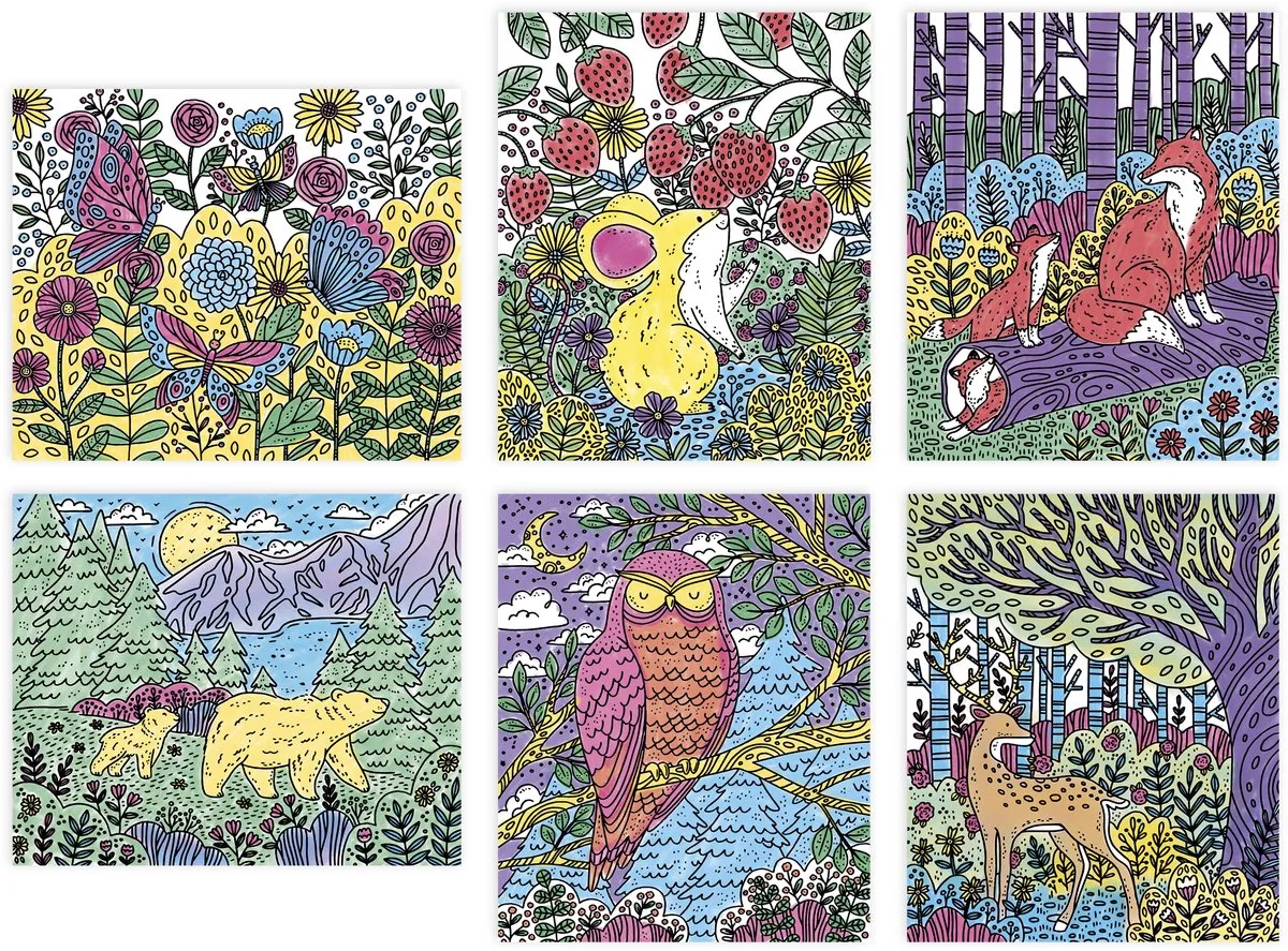 Les Ateliers Du Calme - Magisch schilderij het bos de Janod en Het Bos – photo du produit