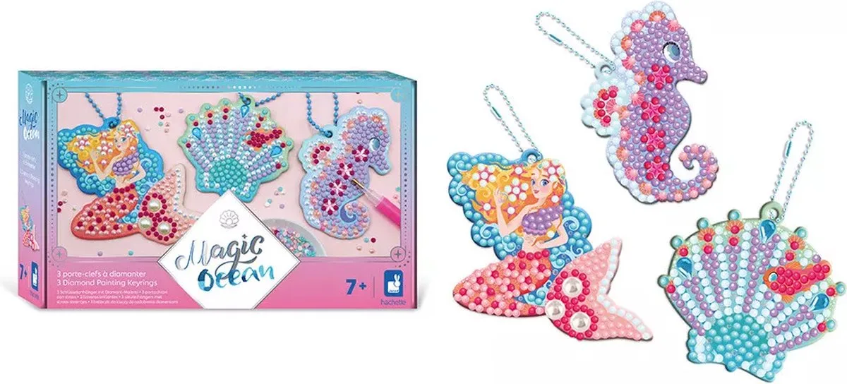 Magic Ocean 3 Shiny Nøgleringe fra Janod i Flerfarvet – produktbillede
