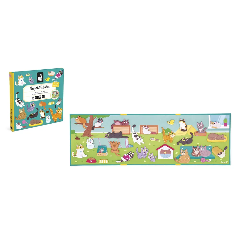 Jouet éducatif Magneti Stories The Cats de Janod – photo du produit