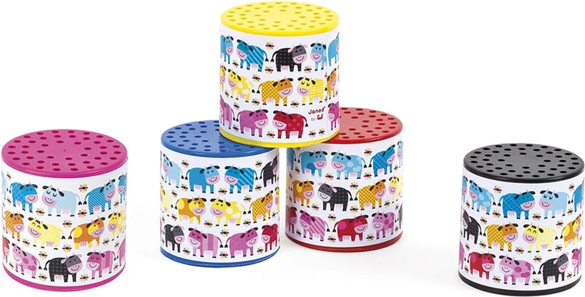 Moo - Geluidsdoosjes koeien in de wei by Janod in Multicolour – product photo