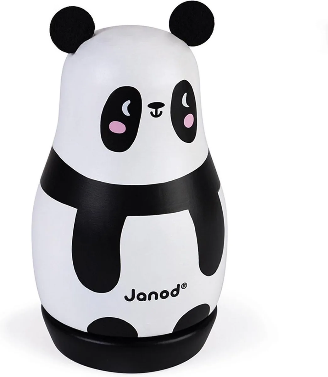 Muziekdoosje - Panda van Janod in Zwart-wit – productfoto