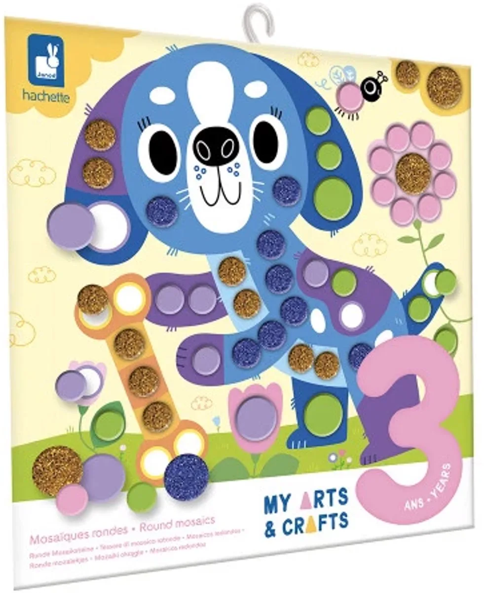 Petits Amis – Mozaïek knutselset – 4 borden – 3+ de Janod en Multikleurig – photo du produit
