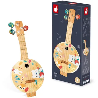 Pure - Houten banjo met pastelkleuren by Janod in Multicolour – product photo 1 of 5