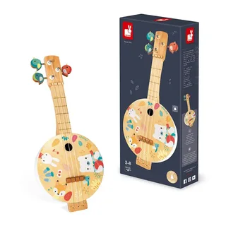 Pure - Houten banjo met pastelkleuren by Janod in Multicolour – product photo 4 of 5