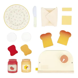 Shiny Grandma - Broodrooster met 10 accessoires by Janod in Red – product photo 4 of 6