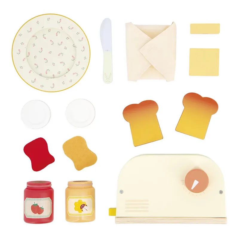 Shiny Grandma - Broodrooster met 10 accessoires by Janod in Red – product photo 4 of 6