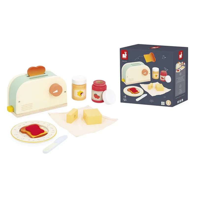 Shiny Grandma - Broodrooster met 10 accessoires by Janod in Red – product photo 6 of 6