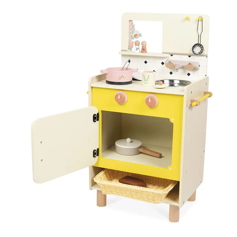 Shiny Grandma - Houten keuken met de Janod en Fornuis – photo du produit 4 sur 6