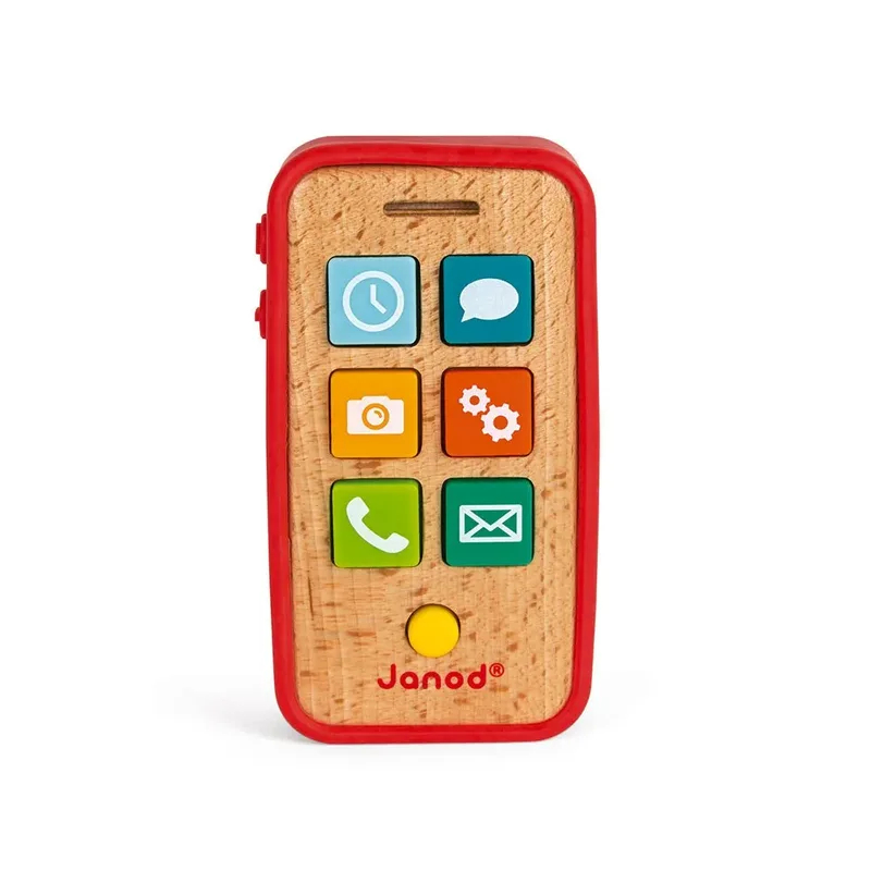 Speelgoedtelefoon - Telefoon met geluid by Janod in Red – product photo 6 of 6