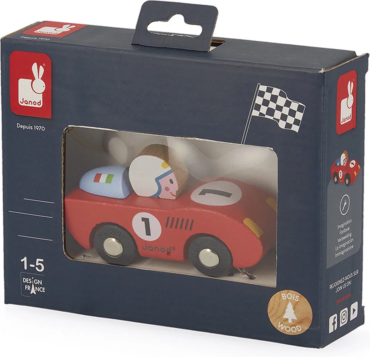 Story - Racingspeed auto de Janod en Rood of Blauw – photo du produit