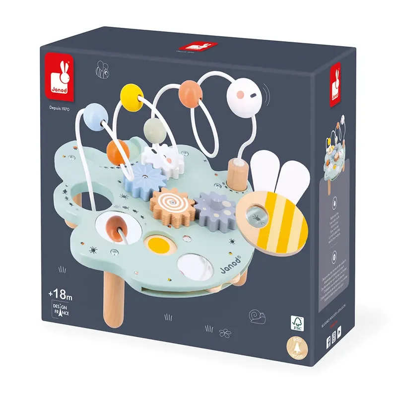 Sweet Cocoon - Houten activiteitentafel blad från Janod i Flerfärgad – produktbild 6 av 6