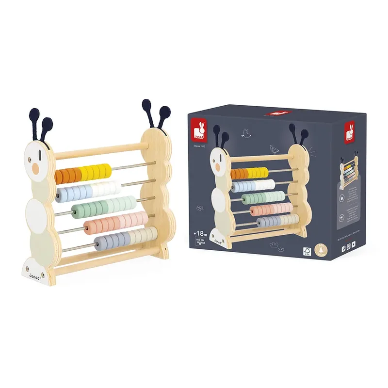 Sweet Cocoon - Houten telraam tups - Educatief Spel von Janod in Mehrfarbig – Produktfoto 6 von 6