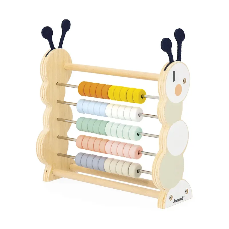 Sweet Cocoon - Houten telraam tups - Educatief Spel von Janod in Mehrfarbig – Produktfoto 4 von 6