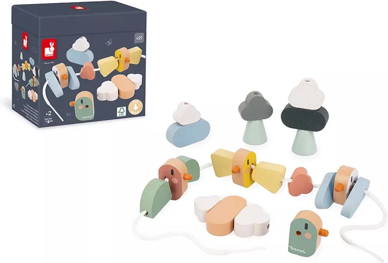 Sweet Cocoon - Vogelkralen set by Janod in Multicolour – product photo