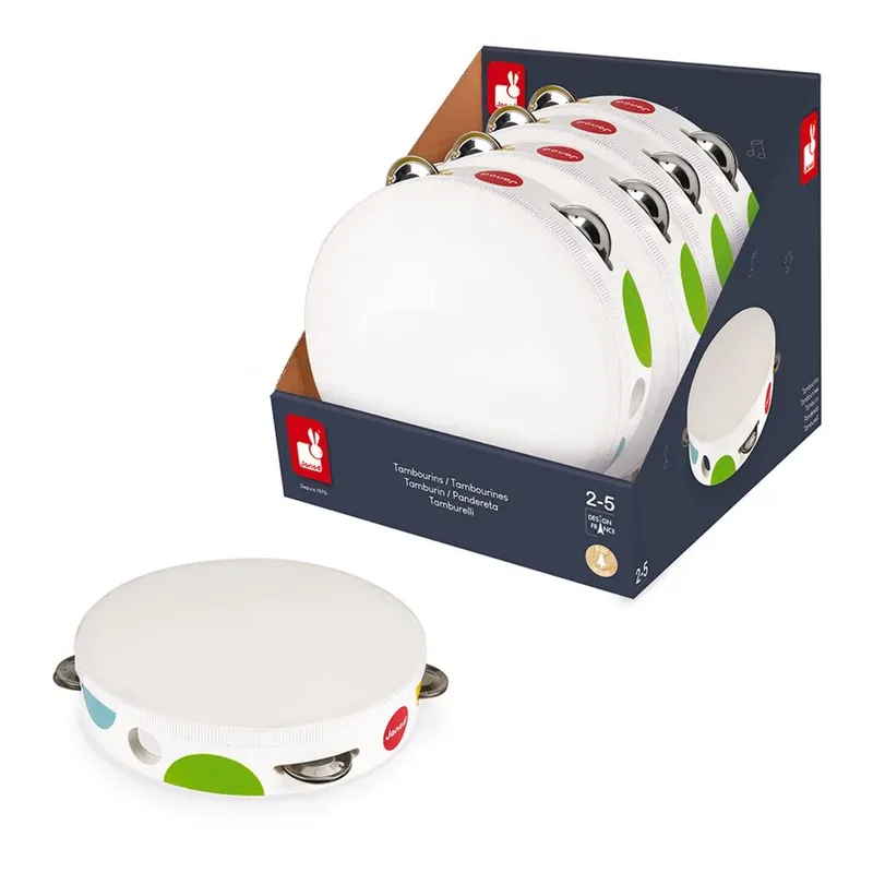 Tamboerijn met trommelvel by Janod in Confetti – product photo 3 of 3