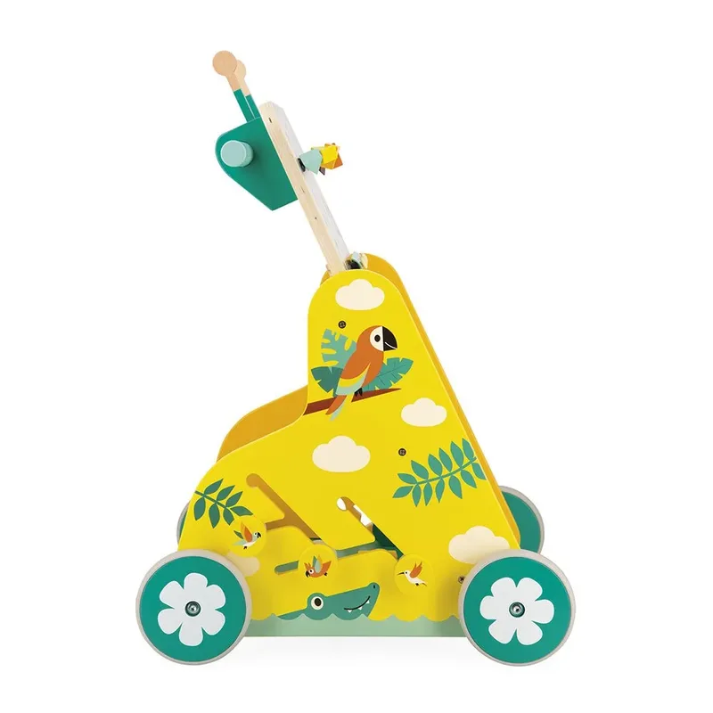Tropik - Baby loopwagen met 6 activiteiten by Janod in Yellow – product photo 4 of 6
