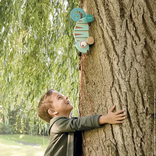 Tropik - Houten trekfiguur - Kameleon från Janod i Blå – produktbild 5 av 6