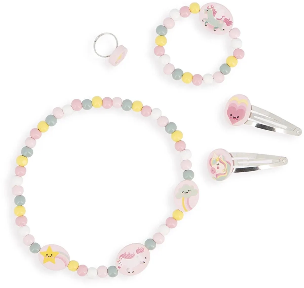 Unicorn - Eenhoorn sieradenset - Sieraden en haarclipjes by Janod in Multicolour – product photo