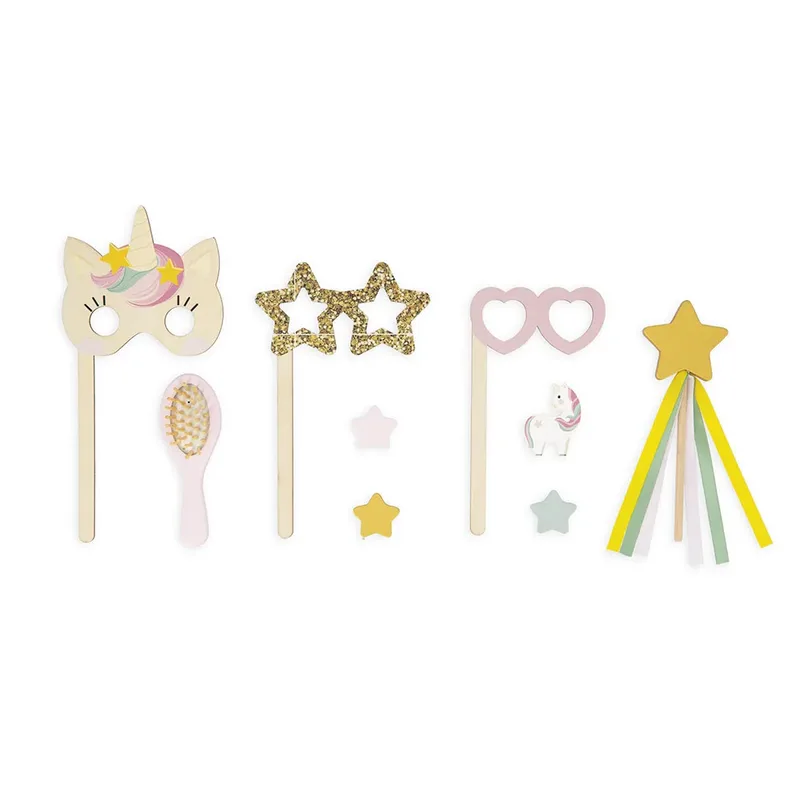 Unicorn - Houten kappers tafel met accessoires by Janod in Make-Up Tafel – product photo 3 of 6
