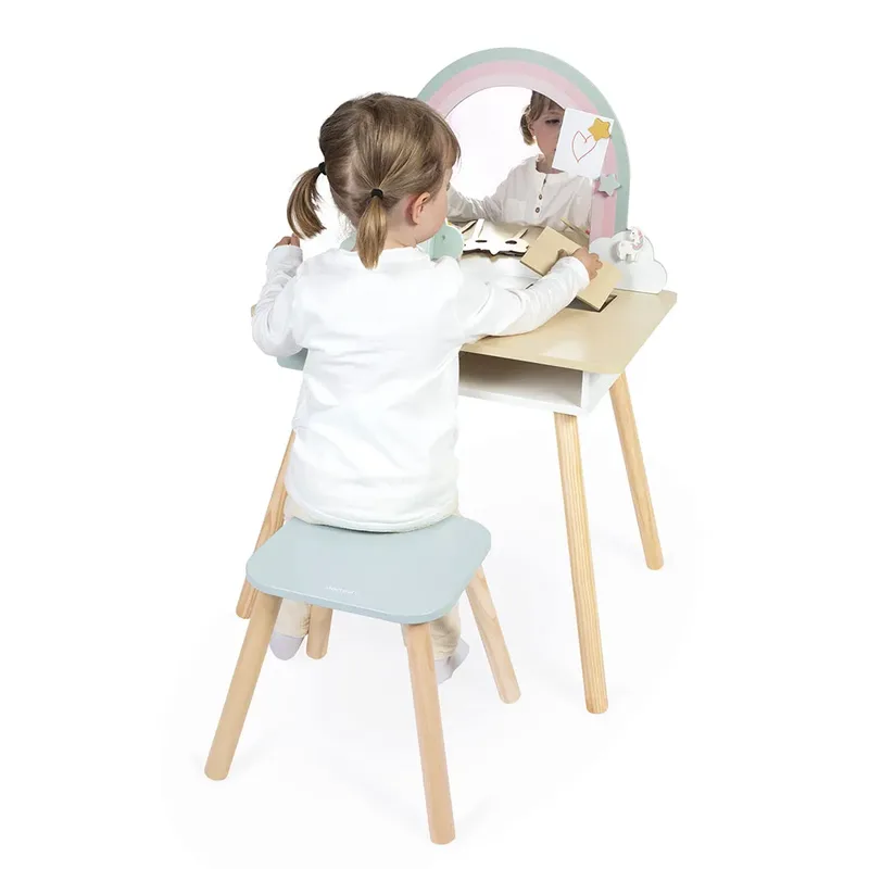 Unicorn - Houten kappers tafel met accessoires by Janod in Make-Up Tafel – product photo 5 of 6